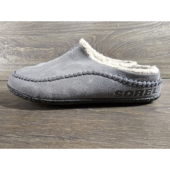 Sorel Falcon Ridge II Mens Size 9 Slippers Quarry Grey/Black NM3462-052 - Picture 4 of 9